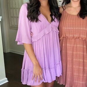 Flowy purple dress/romper